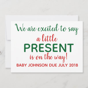 Christmas Pregnancy Announcement Reveal