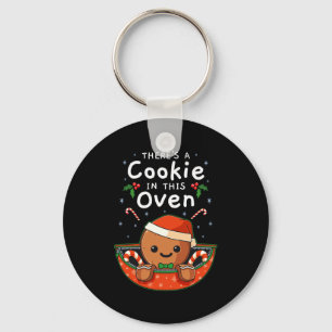Christmas Pregnancy Gingerbread Man Baby Cookie In Keychain