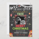 Christmas pregnancy ultrasound announcement<br><div class="desc">♥ An adorable way to announce your pregnancy! Christmas themed and you can add your own ultrasound!</div>