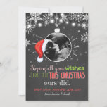 Christmas pregnancy ultrasound announcement Joy<br><div class="desc">♥ An adorable way to announce your pregnancy! You can add your own ultrasound and move the santa hat to the right position by clicking the "customize it" button.</div>