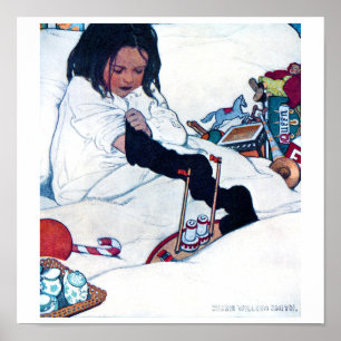 Christmas Preparation, Jessie Willcox Smith Poster
