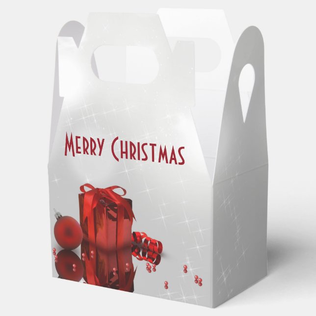 Christmas Present - Favor Box Gable (Opened)