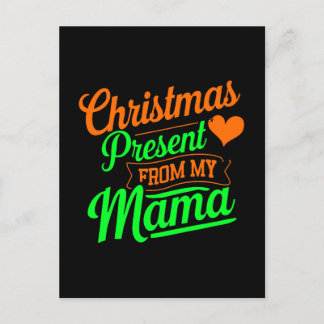 Christmas Present From My Mama Digital Art Postcard