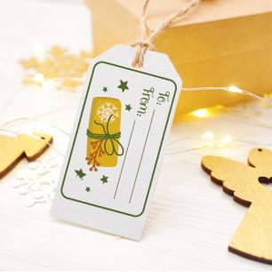 Christmas present - gnome gift tag