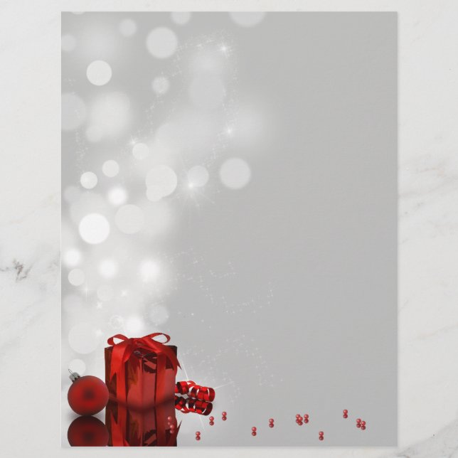 Christmas Present - Letterhead Stationery (Front)
