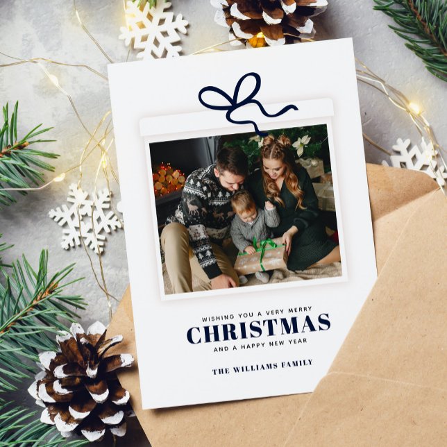 Christmas Present Photo Custom Holiday Card (Creator Uploaded)
