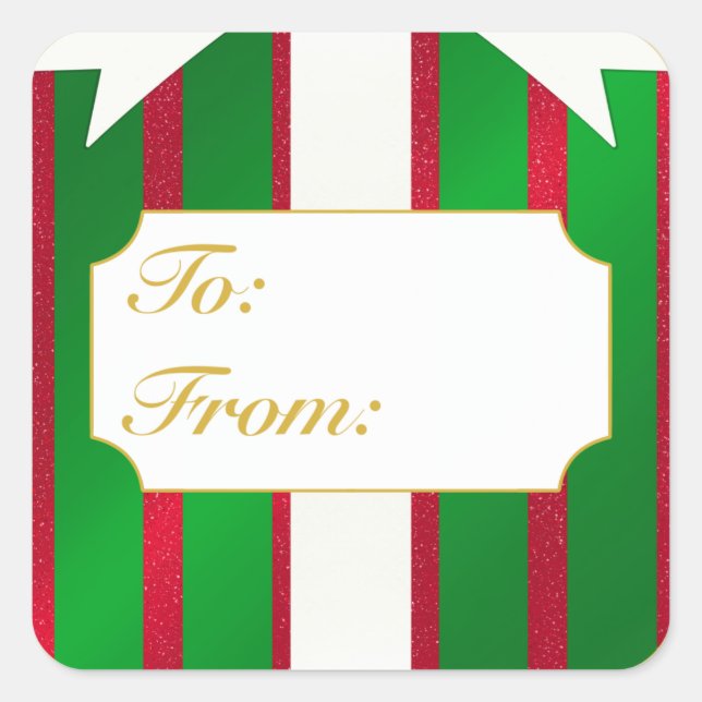 Christmas Present To/From Label (Front)