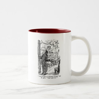 Christmas Present (with text) Two-Tone Coffee Mug