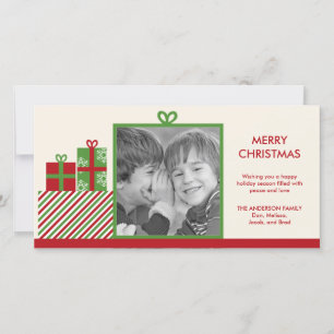 Christmas Presents Holiday Photo Card