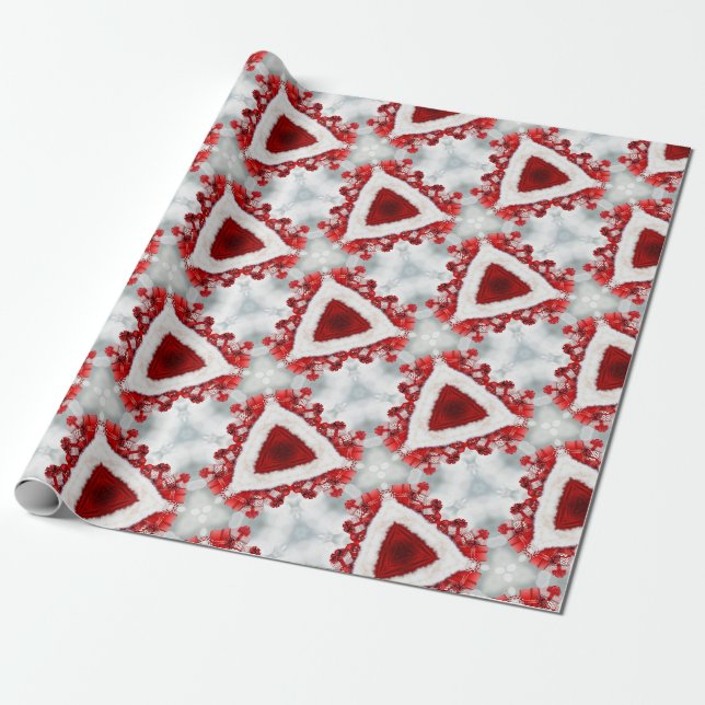 christmas presents kaleidoscope wrapping paper (Unrolled)