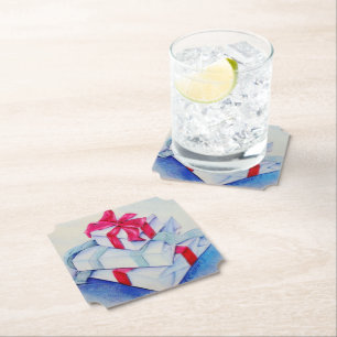 Christmas Presents Paper Coaster