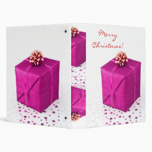 Christmas Presents Purple Pink In English VII Binder