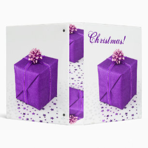 Christmas Presents Purple VI Binder