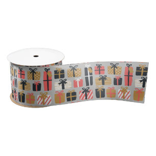 christmas presents ribbon satin ribbon