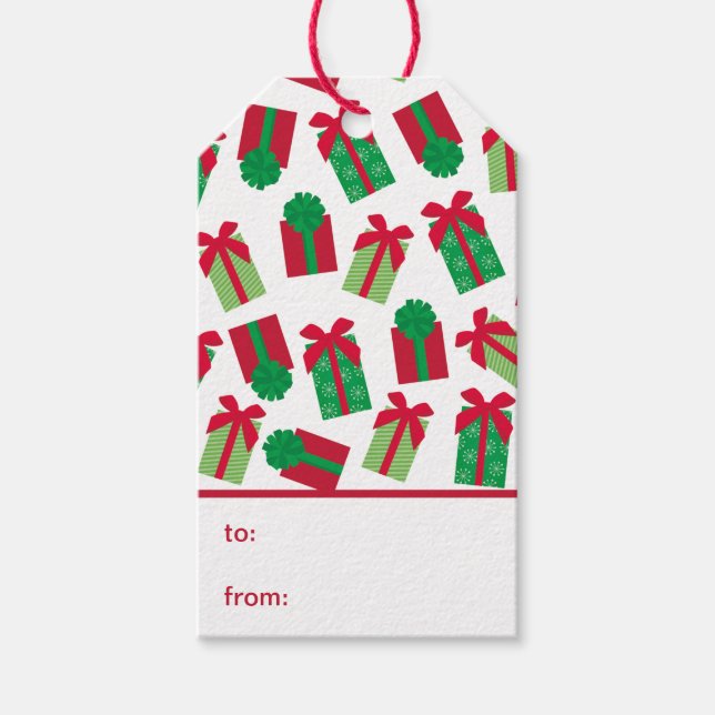 Christmas Presents To From Gift Tags (Front)