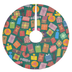 christmas presents xmas tree skirt