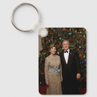 Christmas President George Bush White House Keychain