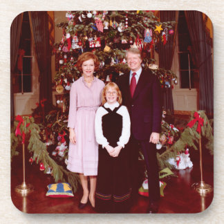 Christmas President James Jimmy Carter White House Coaster