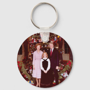 Christmas President James Jimmy Carter White House Keychain