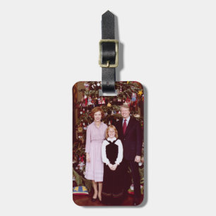 Christmas President James Jimmy Carter White House Luggage Tag