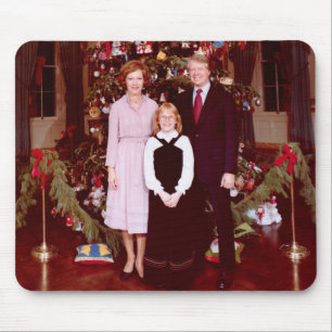 Christmas President James Jimmy Carter White House Mouse Pad