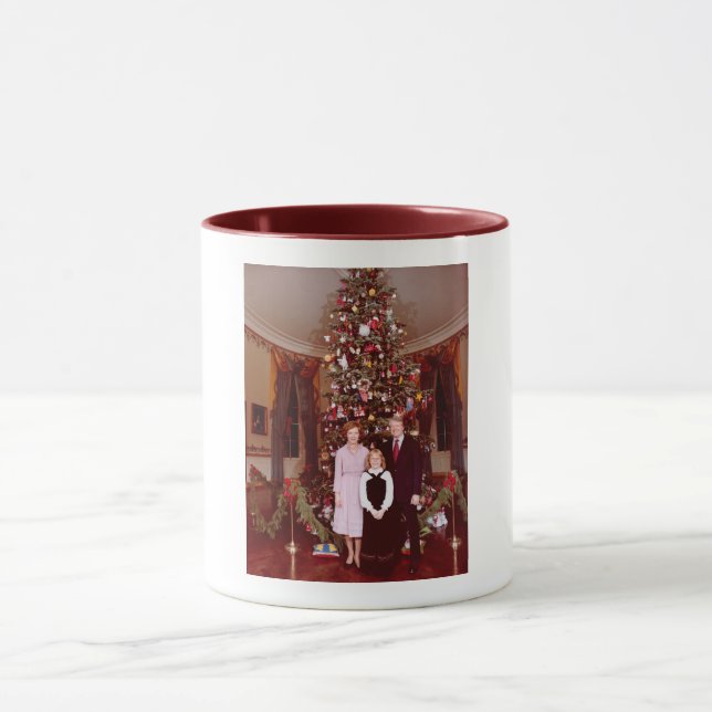 Christmas President James Jimmy Carter White House Mug (Center)