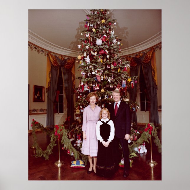 Christmas President James Jimmy Carter White House Poster (Front)