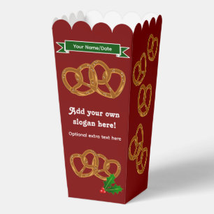 Christmas Pretzels - Fun Festive Holiday Snacking Favor Box