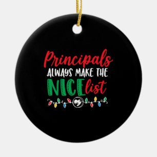 Christmas principal, principal design     ceramic ornament