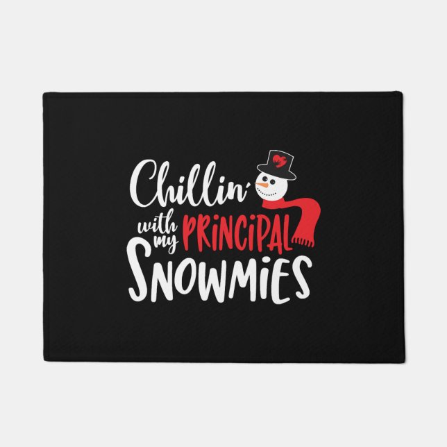 Christmas principal, principal design doormat (Front)