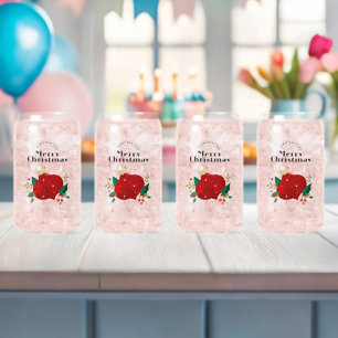 Christmas Printed Can Glass Set