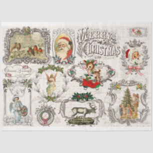 Christmas Project Frames Vol. 1 Decoupage Tissue Paper