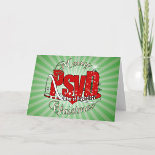CHRISTMAS PsyD Doctor of Psychology Holiday Card
