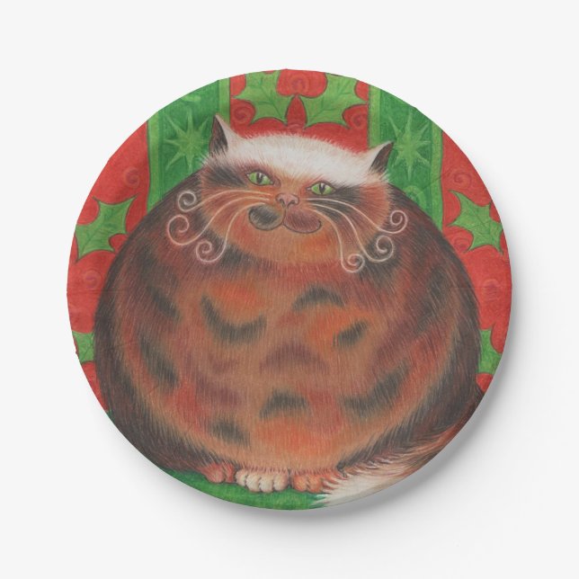 Christmas Pud paper plates (Front)