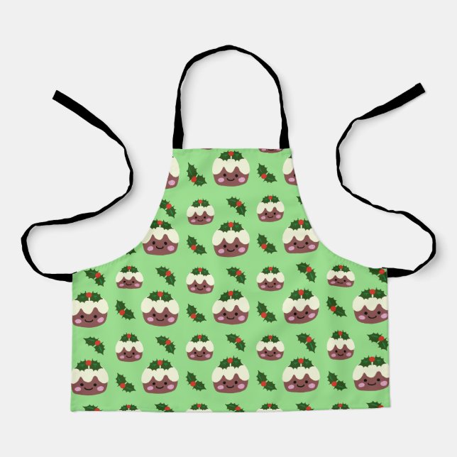 Christmas Pudding 2 Small Apron (Front)
