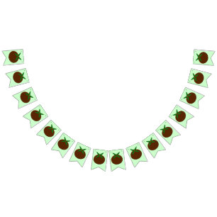 Christmas Pudding Bunting Flags