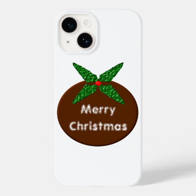 Christmas Pudding Customizable Case-Mate iPhone Case (Back)