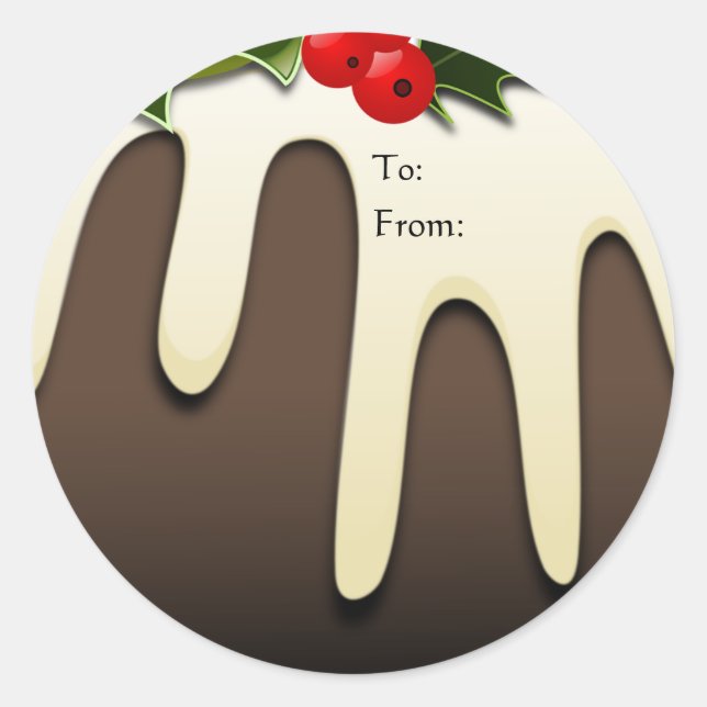 Christmas Pudding Gift Tags (Front)