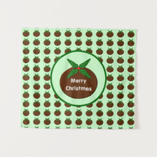 Christmas Pudding Personalized Tapestry