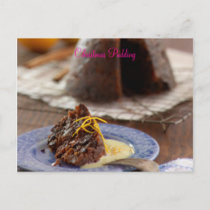 Christmas Pudding Postcard