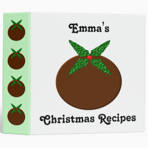 Christmas Pudding Recipes Custom Binder
