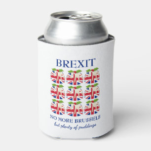 Christmas Pudding   Union Jack   BREXIT Can Cooler