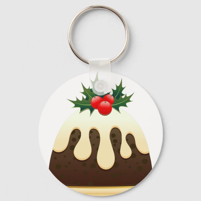 christmas puddings keychain (Front)