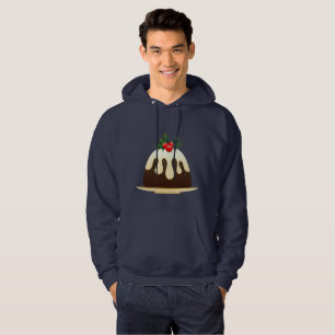 christmas puddings mens hoodie hooded sweatshirt