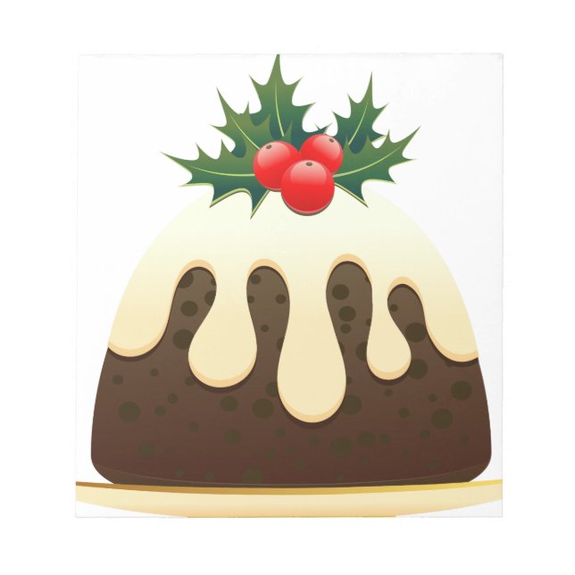 christmas puddings notepad (Front)