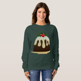 christmas puddings womens sweatshirt
