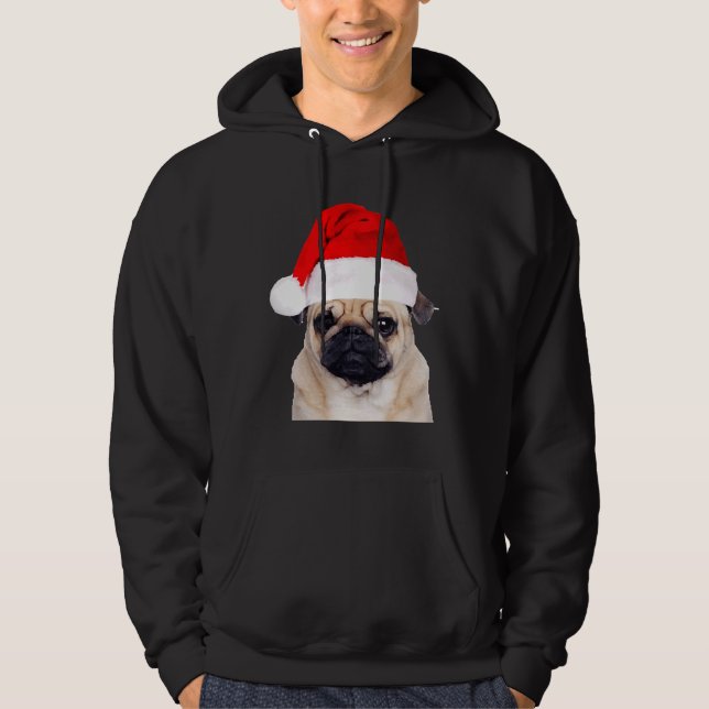 CHRISTMAS PUG Classic T-Shirt 971 Hoodie (Front)