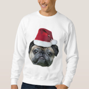 Christmas pug dog men's shirt
