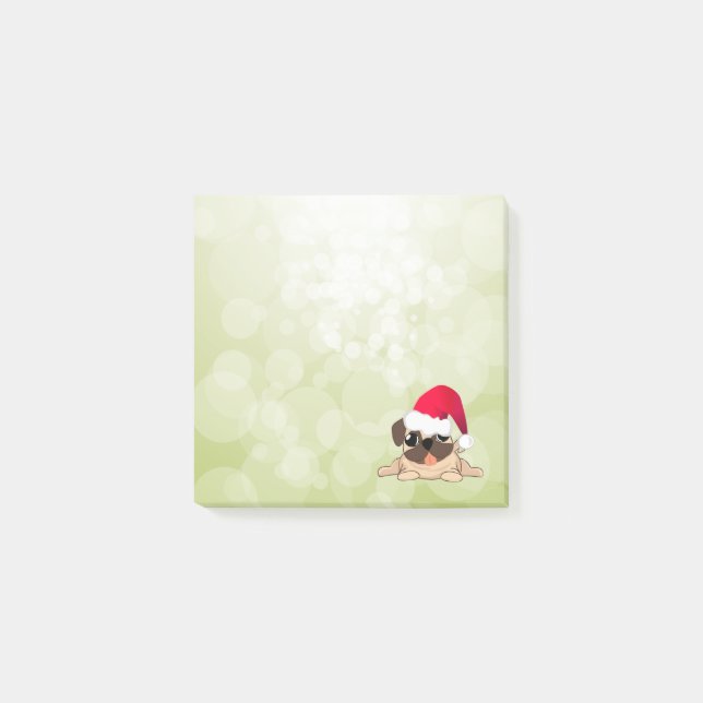 Christmas Pug Dog  Post-it® Notes (Front)