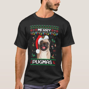 Christmas Pug Santa for Pug Merry Pugmas Xmas T-Shirt